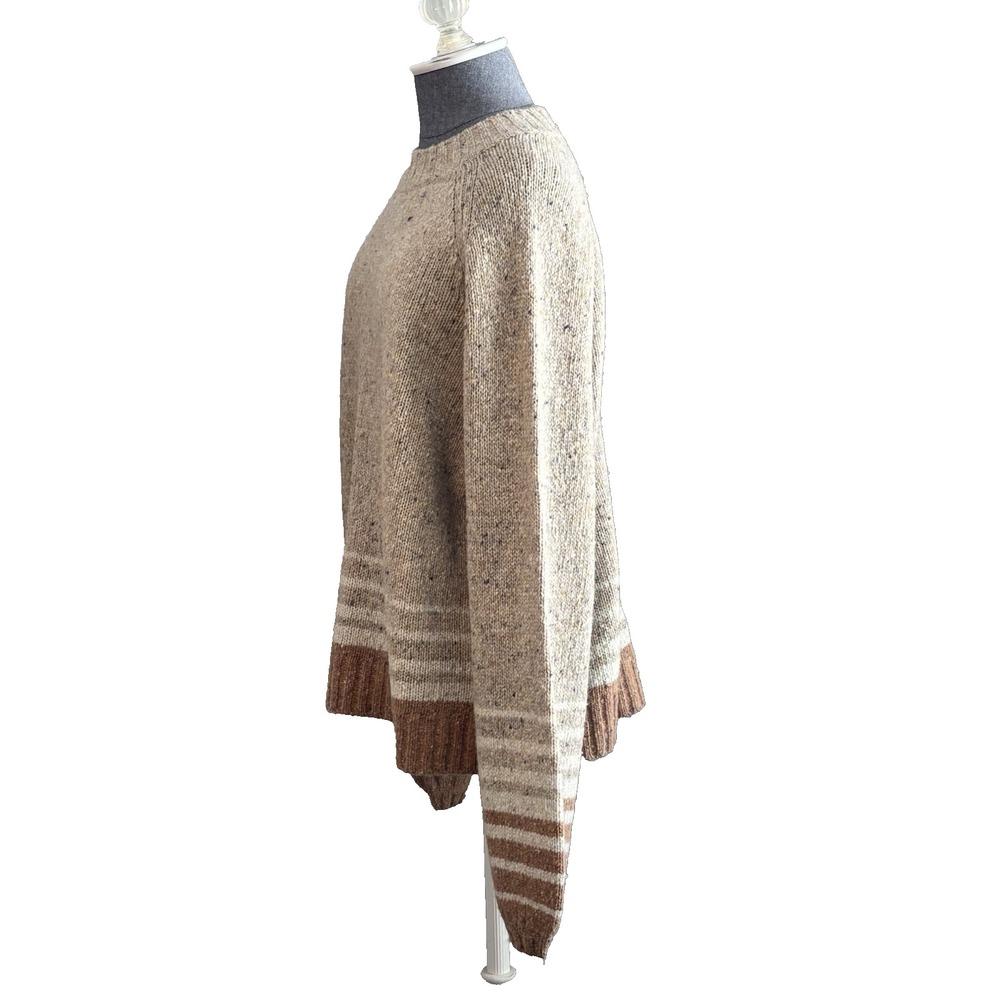 NWT SmartWool Womens Cozy Lodge Ombré Sweater XL Merino Wool Blend Neutral Layer - Picture 3 of 14